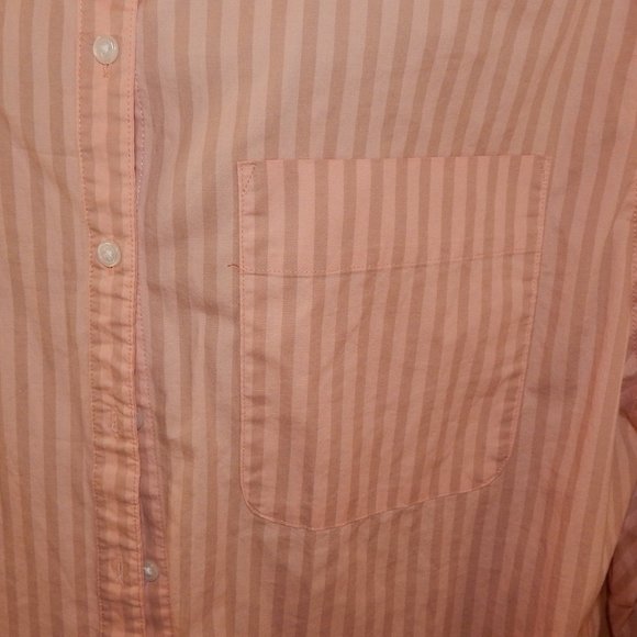 Men's A New Day button Front Shirt ~ Long Sleeved - Size XL - Light Orange - Picture 3 of 5